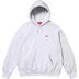Supreme Small Box Hooded Sweatshirt - Ash Grey (front)