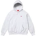 Supreme Small Box Hooded Sweatshirt - Ash Grey (front)