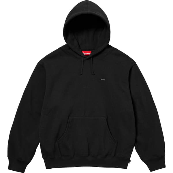 Supreme Small Box Hooded Sweatshirt - Black (front)