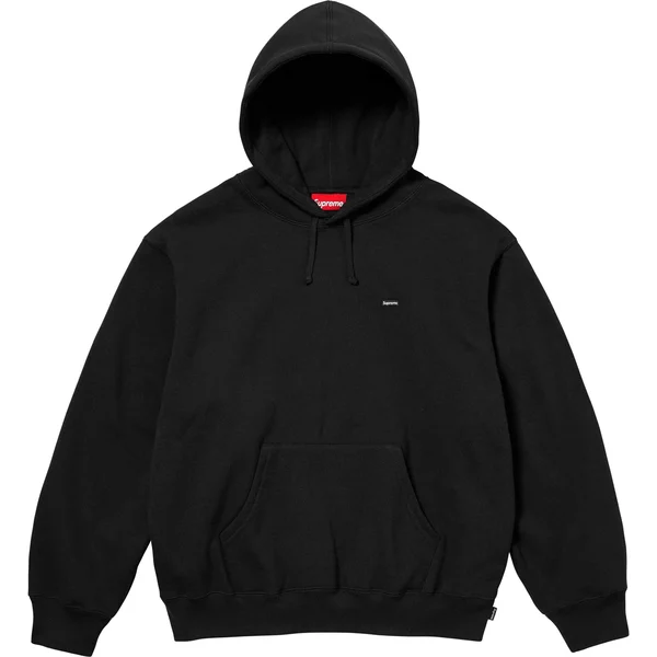 Supreme Small Box Hooded Sweatshirt - Black (front)