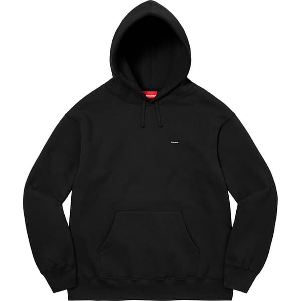 Supreme Small Box Hooded Sweatshirt - Black (front)
