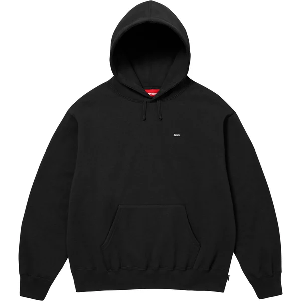 Supreme Small Box Hooded Sweatshirt - Black (front)