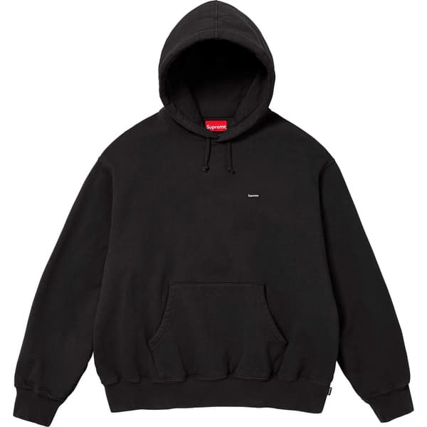 Supreme Small Box Hooded Sweatshirt - Black (front)