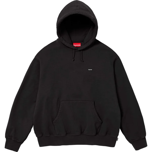 Supreme Small Box Hooded Sweatshirt - Black (front)