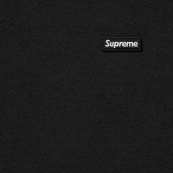 Supreme Small Box Hooded Sweatshirt - Black (front)