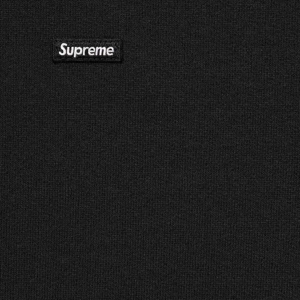 Supreme Small Box Hooded Sweatshirt - Black (front)