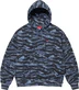 Supreme Small Box Hooded Sweatshirt - Blue Tiger Camo (front)