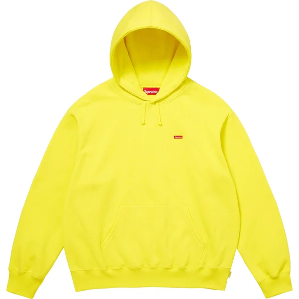 Supreme Small Box Hooded Sweatshirt - Bright Yellow (front)