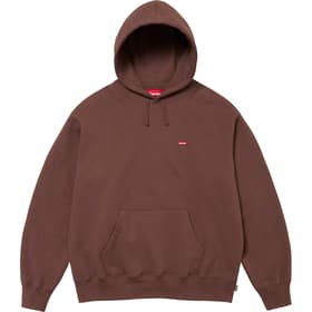 Supreme Small Box Hooded Sweatshirt Brown