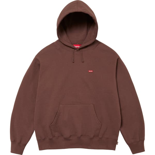 Supreme Small Box Hooded Sweatshirt - Brown (front)
