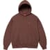 Supreme Small Box Hooded Sweatshirt - Brown (front)
