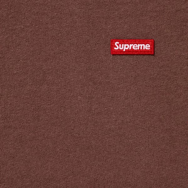 Supreme Small Box Hooded Sweatshirt - Brown (front)