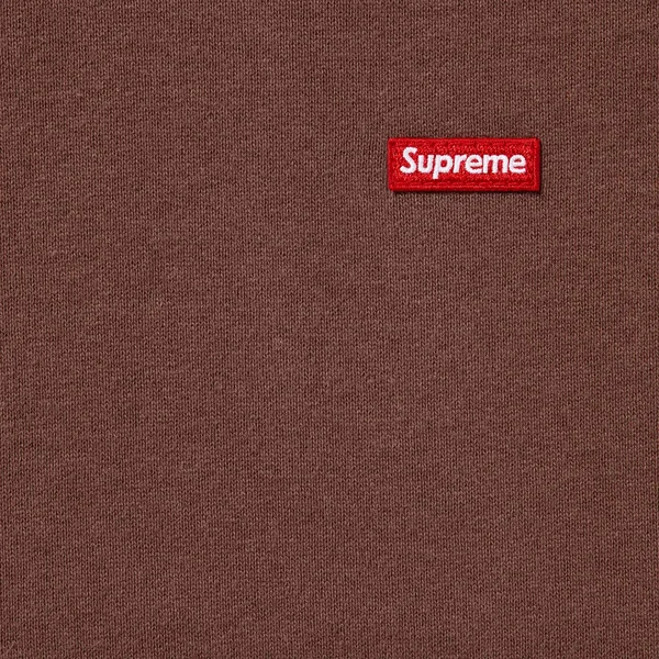 Supreme Small Box Hooded Sweatshirt - Brown (front)