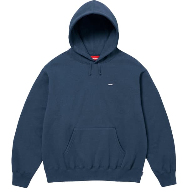 Supreme Small Box Hooded Sweatshirt - Dark Blue (front)
