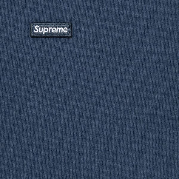 Supreme Small Box Hooded Sweatshirt - Dark Blue (front)