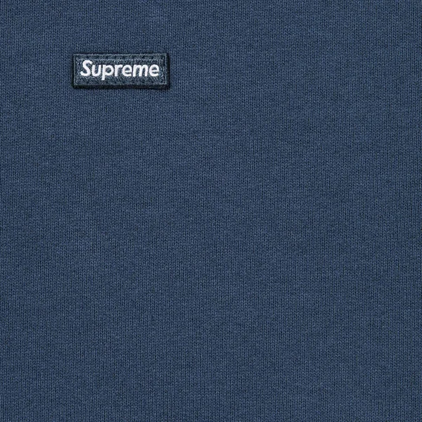 Supreme Small Box Hooded Sweatshirt - Dark Blue (front)