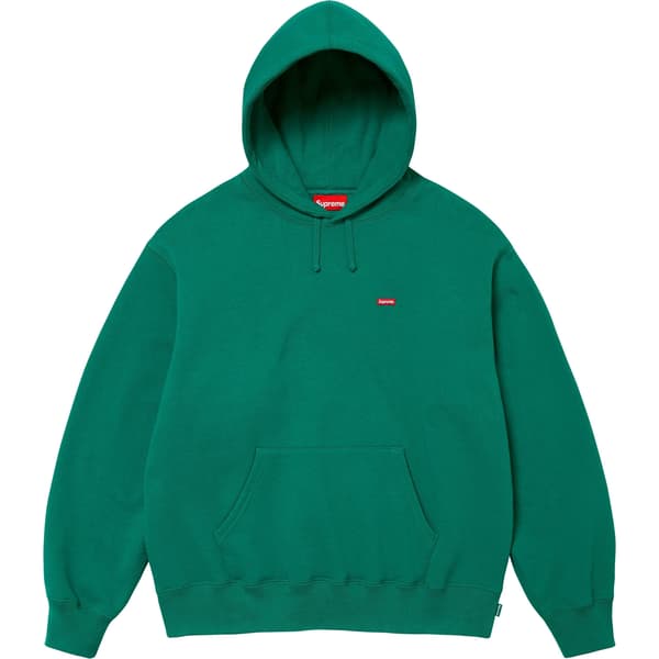 Supreme Small Box Hooded Sweatshirt - Dark Green (front)