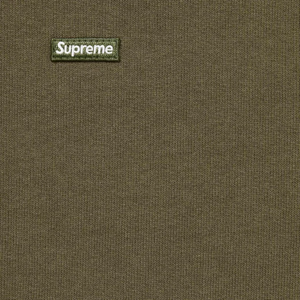 Supreme Small Box Hooded Sweatshirt - Dark Olive (front)