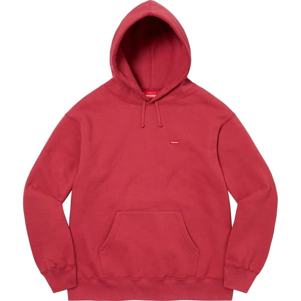 Supreme Small Box Hooded Sweatshirt - Dark Red (front)