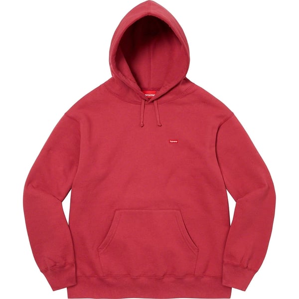 Supreme Small Box Hooded Sweatshirt - Dark Red (front)