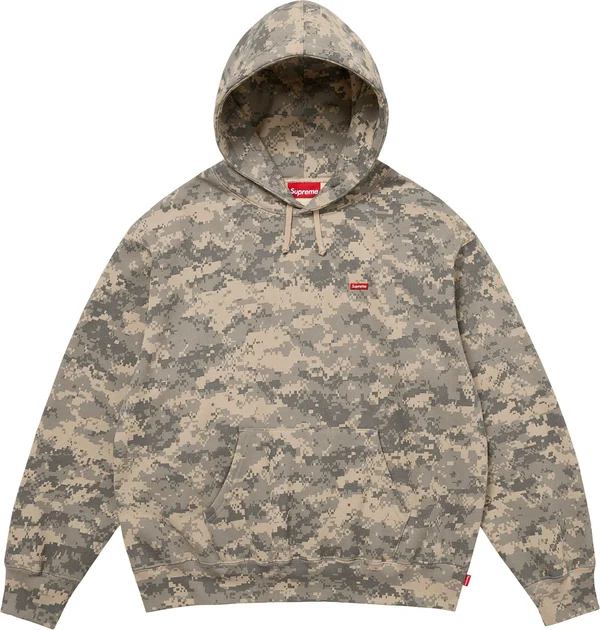 Supreme Small Box Hooded Sweatshirt - Digi Camo (front)