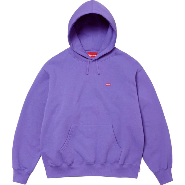 Supreme Small Box Hooded Sweatshirt - Light Purple (front)