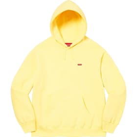 Supreme Small Box Hooded Sweatshirt Light Yellow