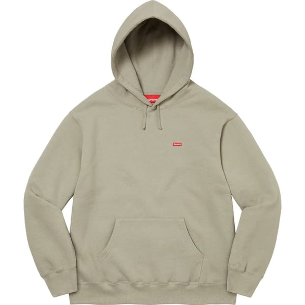 Supreme Small Box Hooded Sweatshirt - Olive (front)