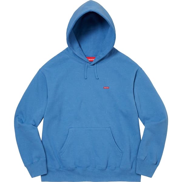 Supreme Small Box Hooded Sweatshirt - Pale Royal (front)