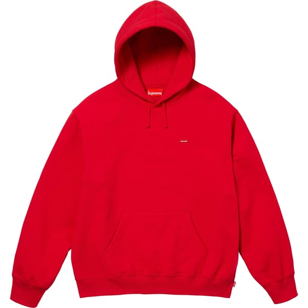 Supreme Small Box Hooded Sweatshirt - Red (front)