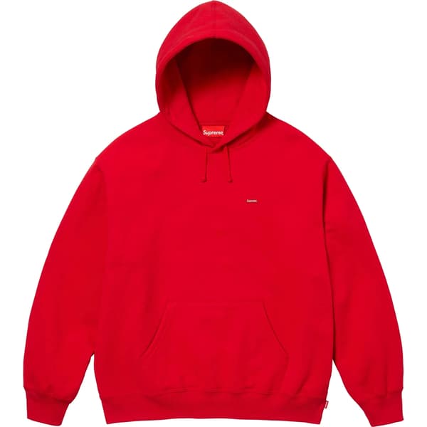 Supreme Small Box Hooded Sweatshirt - Red (front)