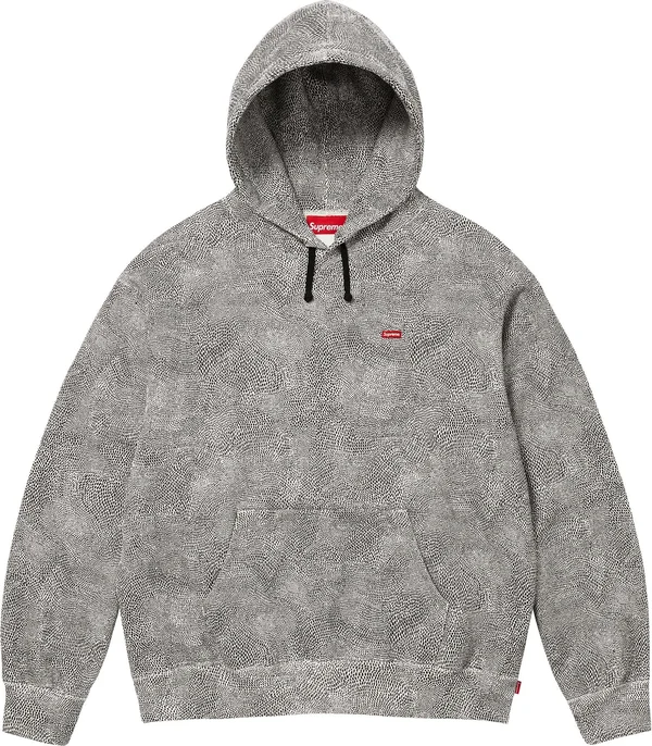 Supreme Small Box Hooded Sweatshirt - Snakeskin (front)