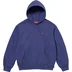 Supreme Small Box Hooded Sweatshirt - Washed Navy (front)