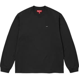 Supreme Small Box L/S Tee Black