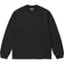 Supreme Small Box L/S Tee - Black (front)