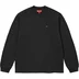 Supreme Small Box L/S Tee - Black (front)