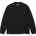Supreme Small Box L/S Tee - Black (front)
