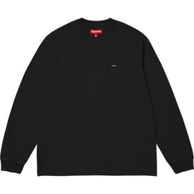 Supreme Small Box L/S Tee Black