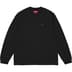Supreme Small Box L/S Tee - Black (front)
