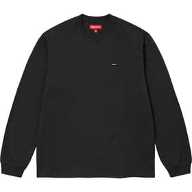Supreme Small Box L/S Tee Black