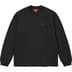 Supreme Small Box L/S Tee - Black (front)