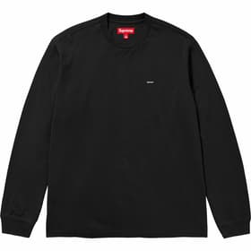 Supreme Small Box L/S Tee Black