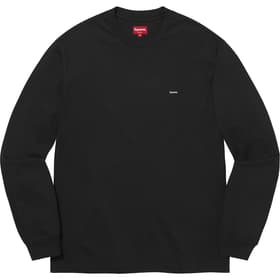 Supreme Small Box L/S Tee Black