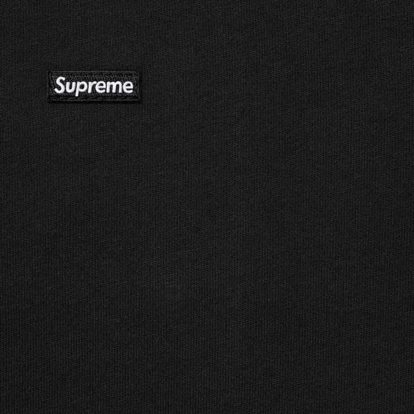 Supreme Small Box L/S Tee - Black (front)