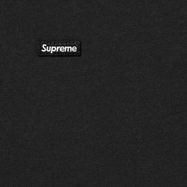Supreme Small Box L/S Tee - Black (front)