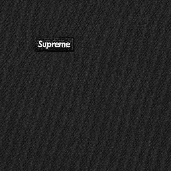 Supreme Small Box L/S Tee - Black (front)