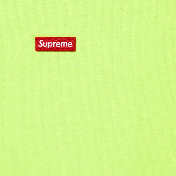 Supreme Small Box L/S Tee - Bright Green (front)