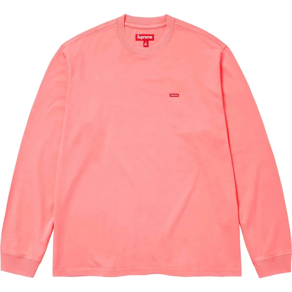 Supreme Small Box L/S Tee - Bright Orange (front)