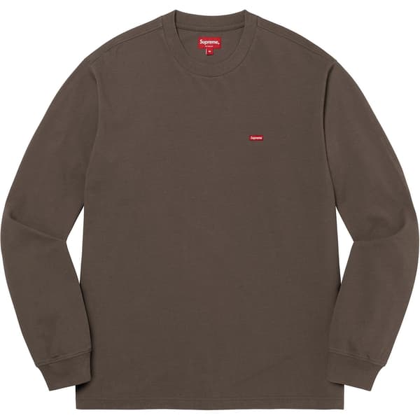 Supreme Small Box L/S Tee - Brown (front)