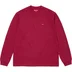 Supreme Small Box L/S Tee - Cardinal (front)